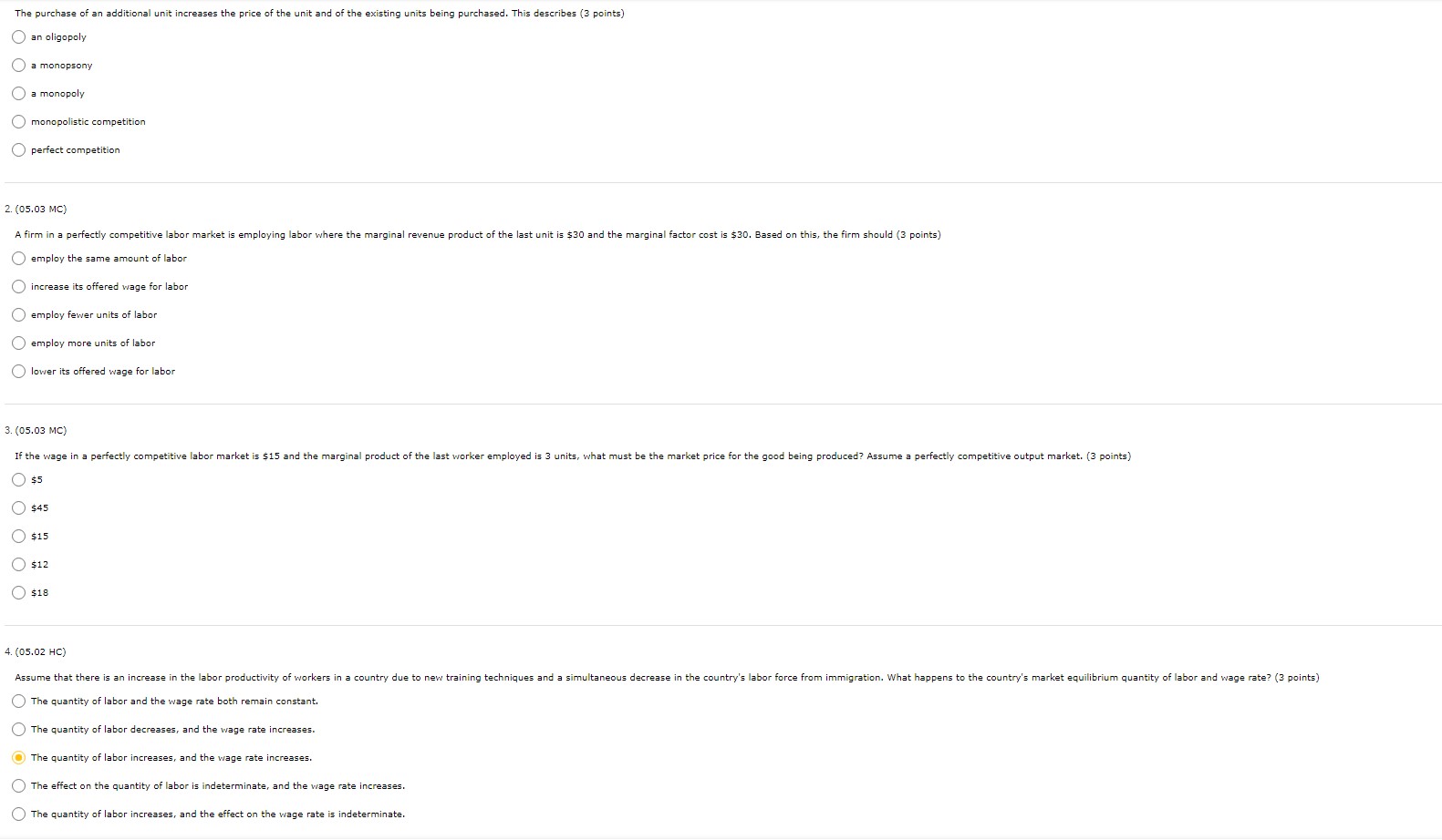 an additional unit increases the price of the unit and of the