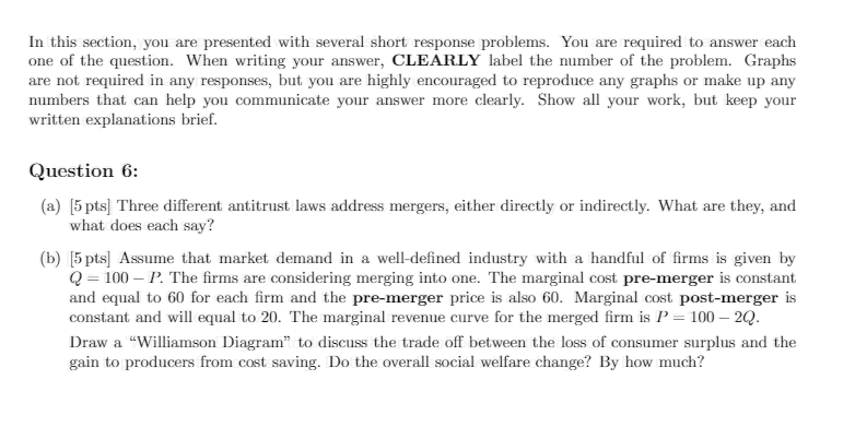 short response problems. You are required to answer each one of the