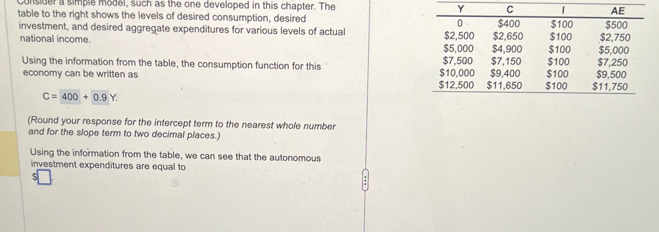  Hello I only need the answer to the second part Consider