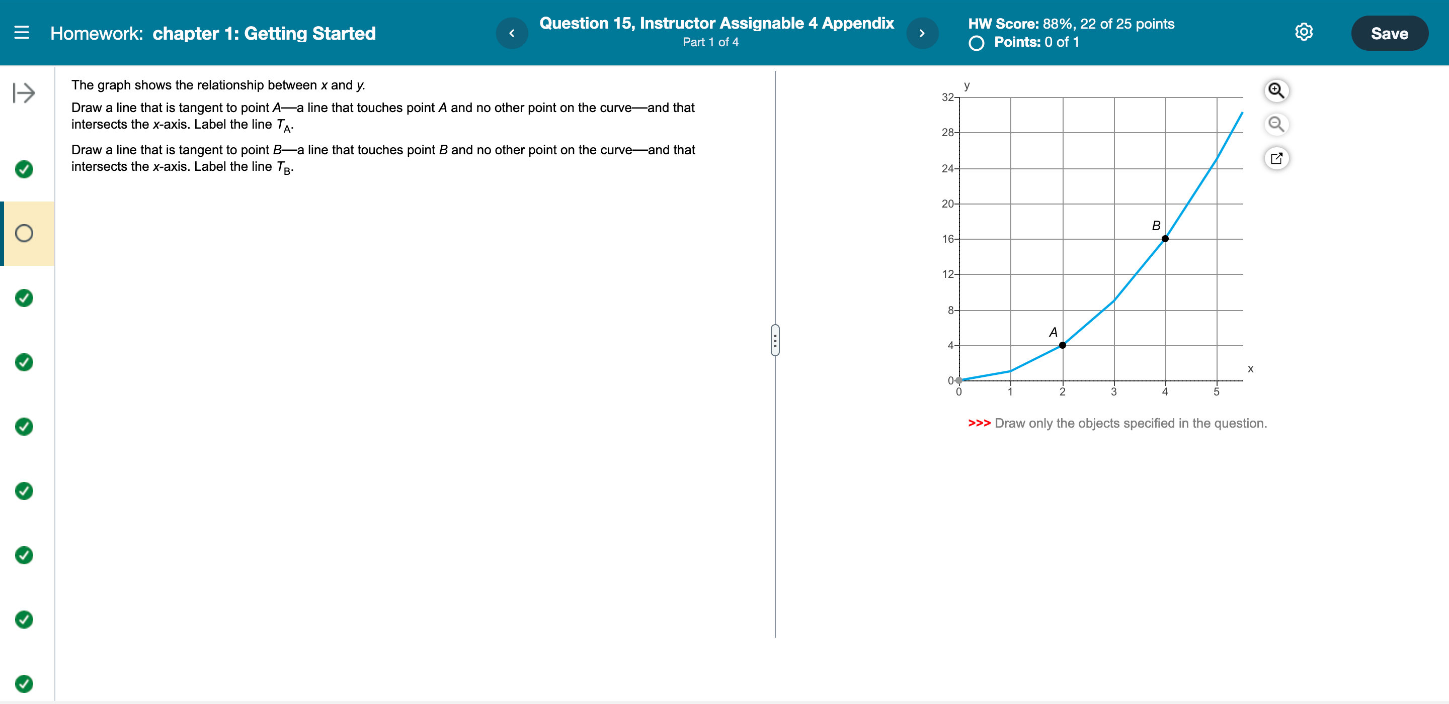 How to draw the graph? Question 15, Instructor Assignable 4 Appendix