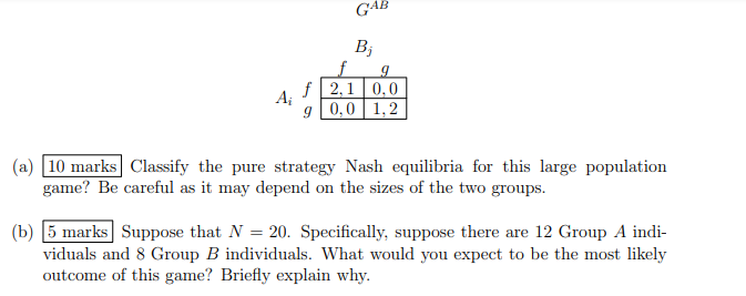 sizes of the two groups. (b) 5 marks Suppose that N =