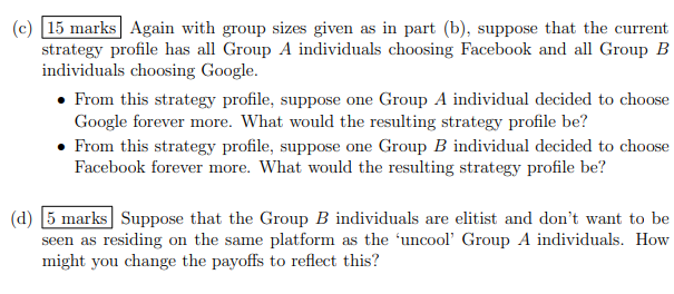 Group B individuals. What would you expect to be the most likely