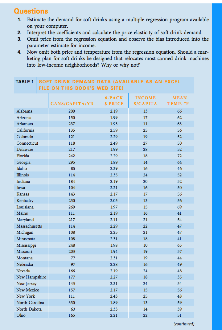Demand forecasts usually rely on time-series data. In contrast, cross-section data appear