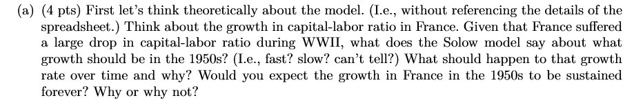 without referencing the details of the spreadsheet.) Think about the growth in
