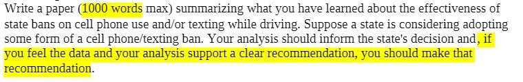  Write a paper (1000 words max) summarizing what you have learned