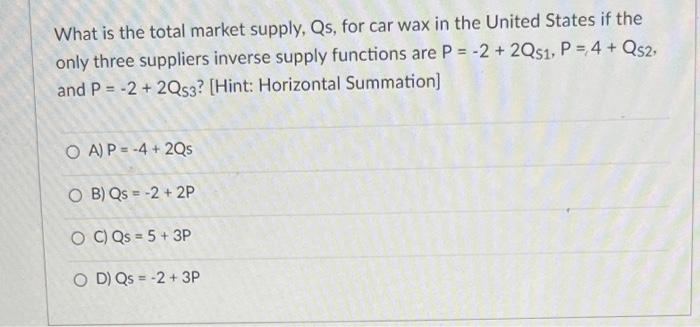 with multiple votes. Ty-ped answer only. What is the total market supply,