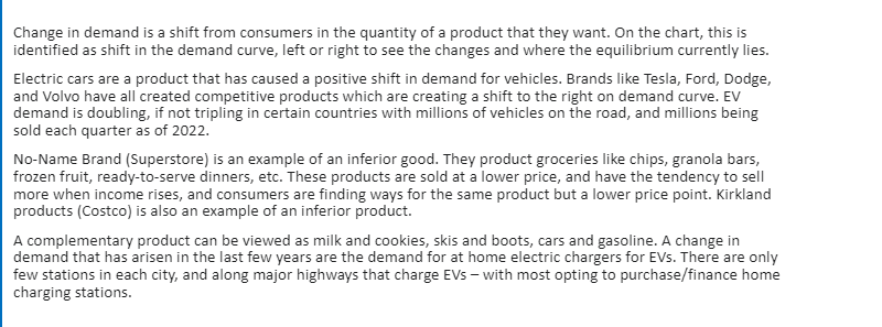 of a product that they want. On the chart, this is identified