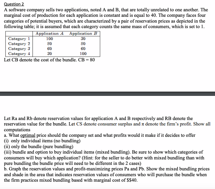  I need help answering part B) Question 2 A software company