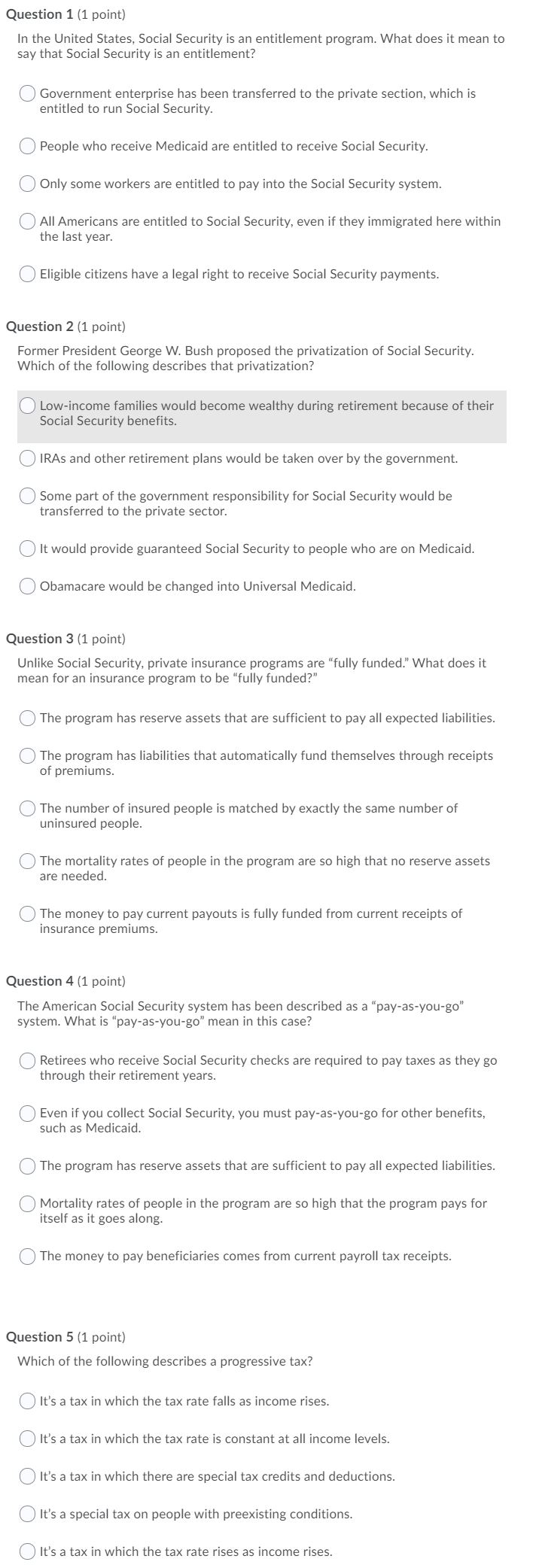  Hello, I need help with questions 1 through 10 please Question