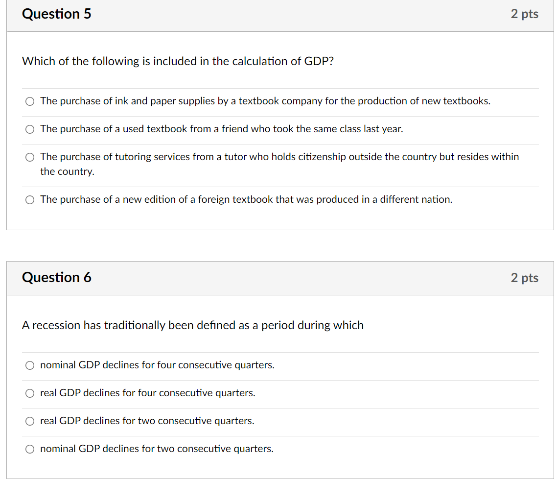 Need some help with these practice questions, no working out needed,