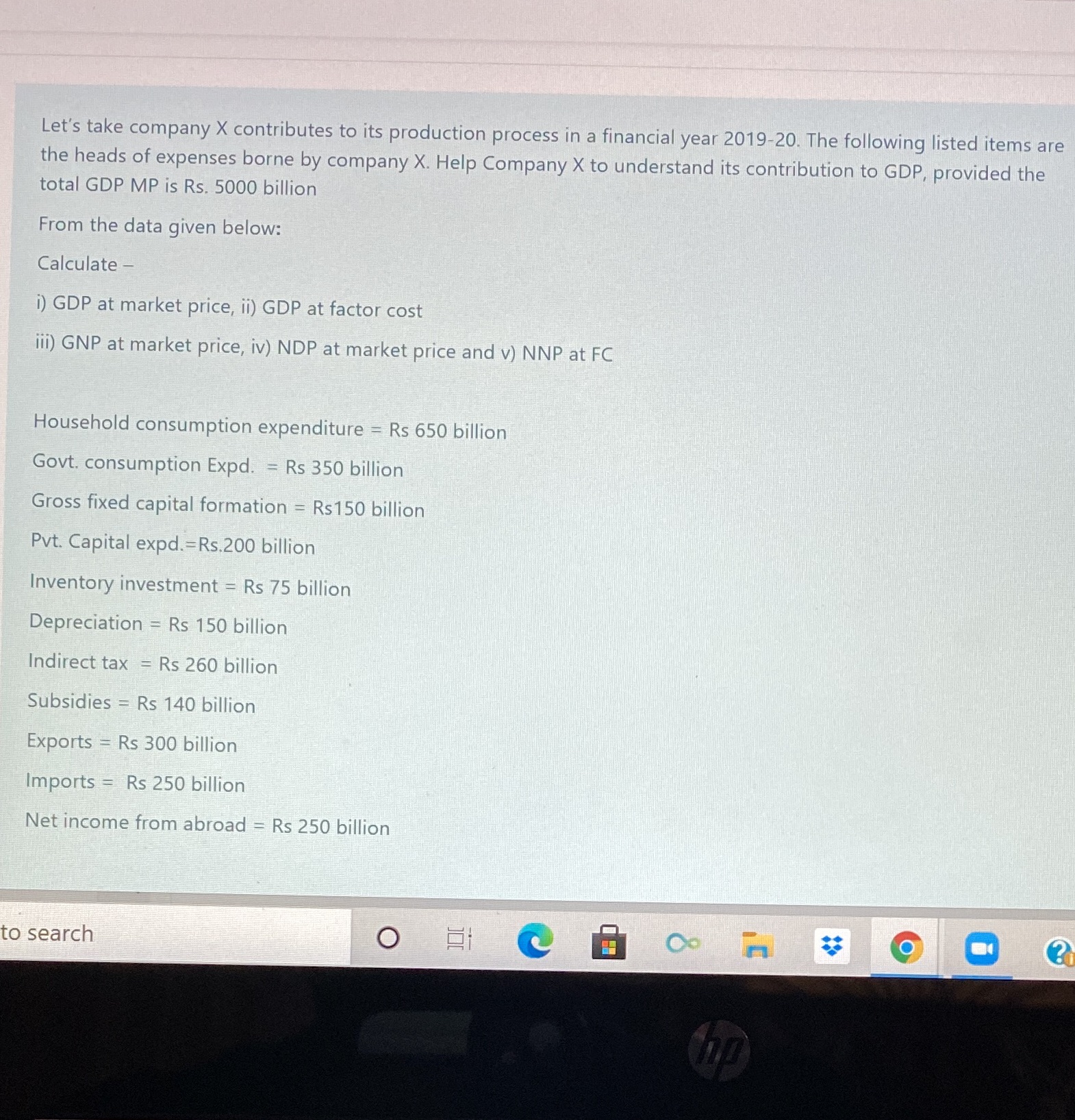  Please answer the question Let's take company X contributes to its