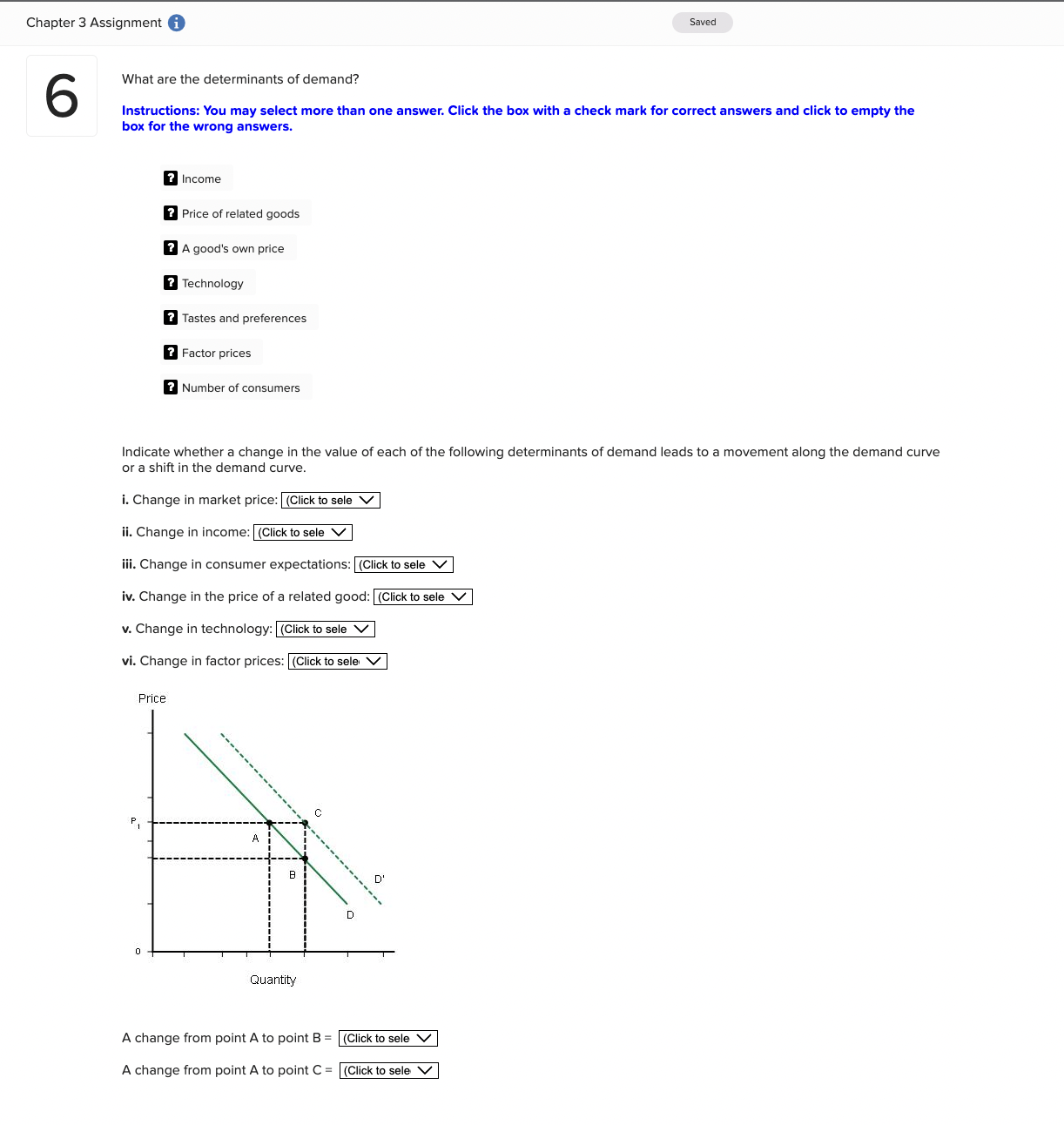sole V c. An increase in the price of rubber used in