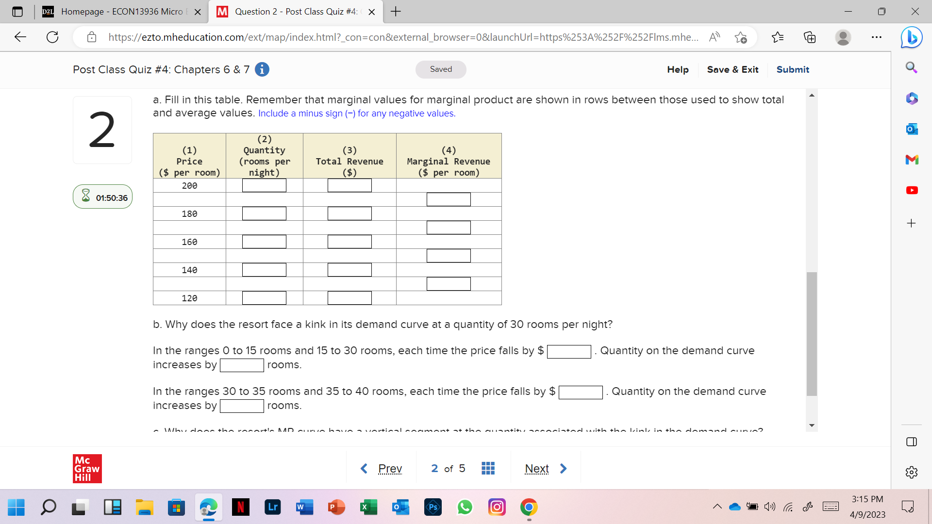 Post Class Quiz #4: ( X + X C @ https://ezto.mheducation.com/ext/map/index.html?_con=con&external_browser=0&launchUrl=https%253A%252F%252FIms.mhe... A"