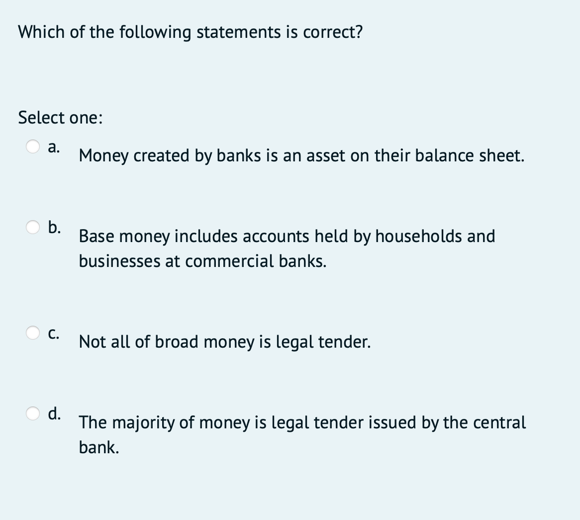 Which is the correct answer and why? (And why are the