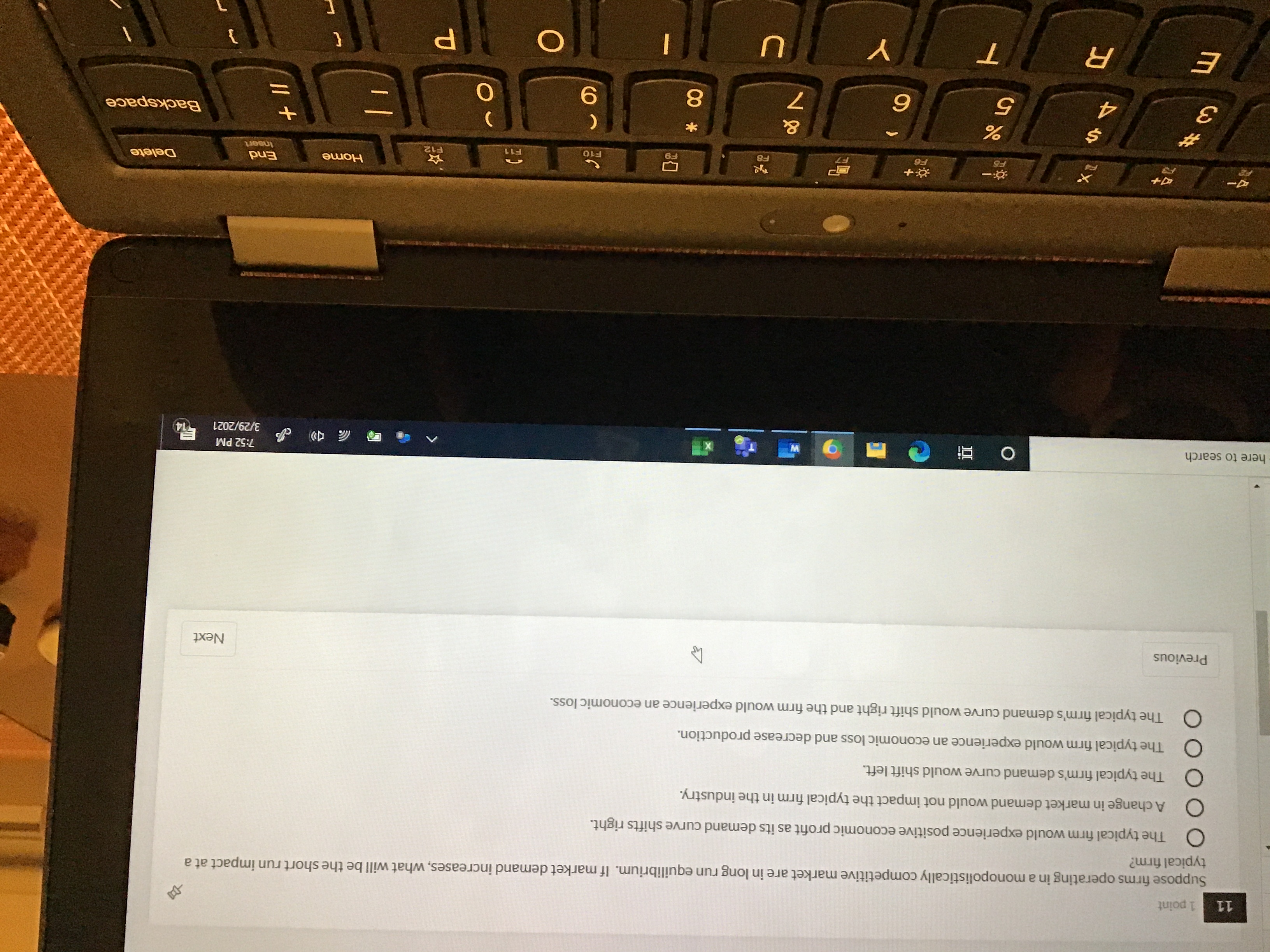  How do I answer this question 11 1 point Suppose firms