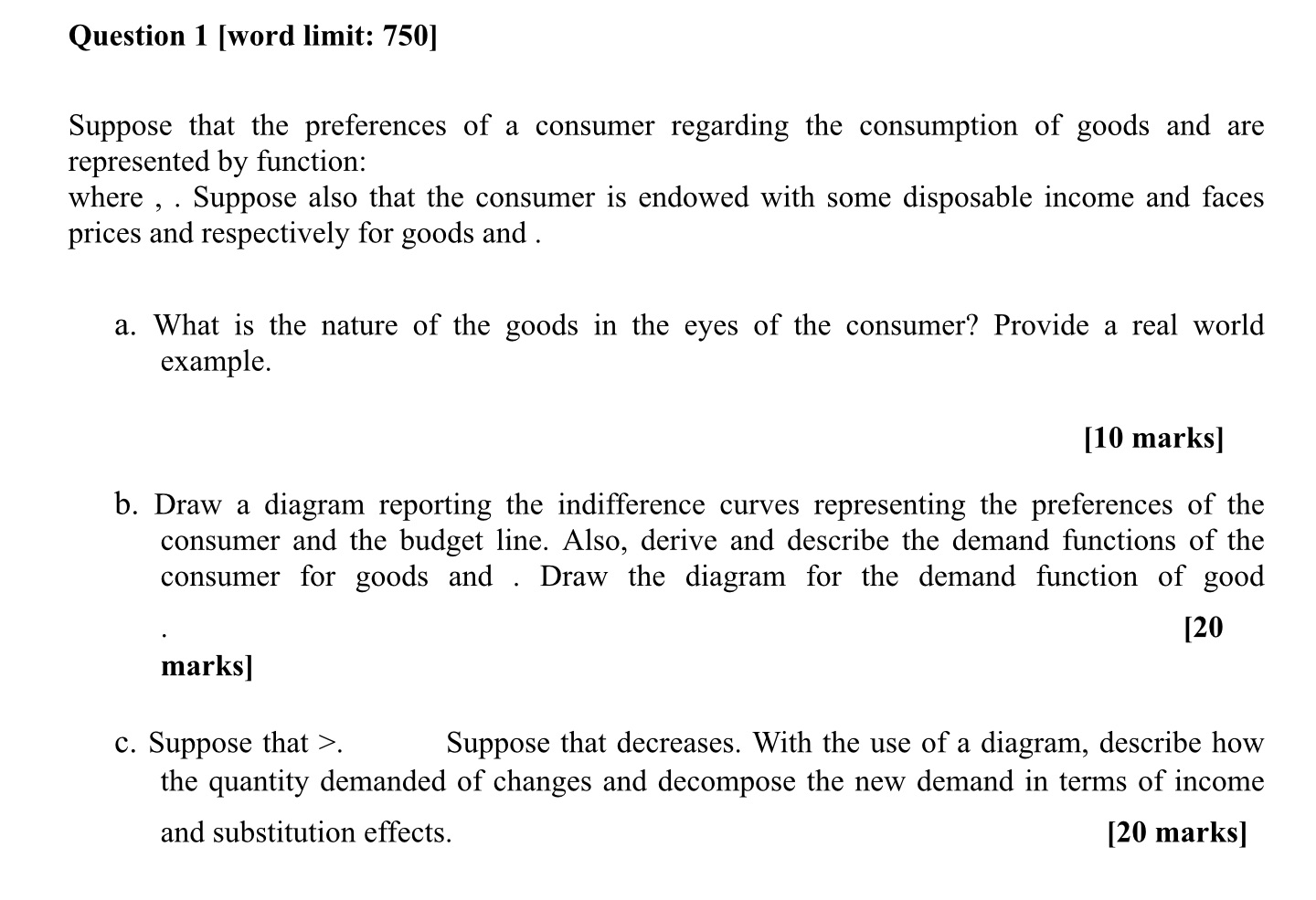  Answer all question ab c Thank Question 1 [word limit: 750]