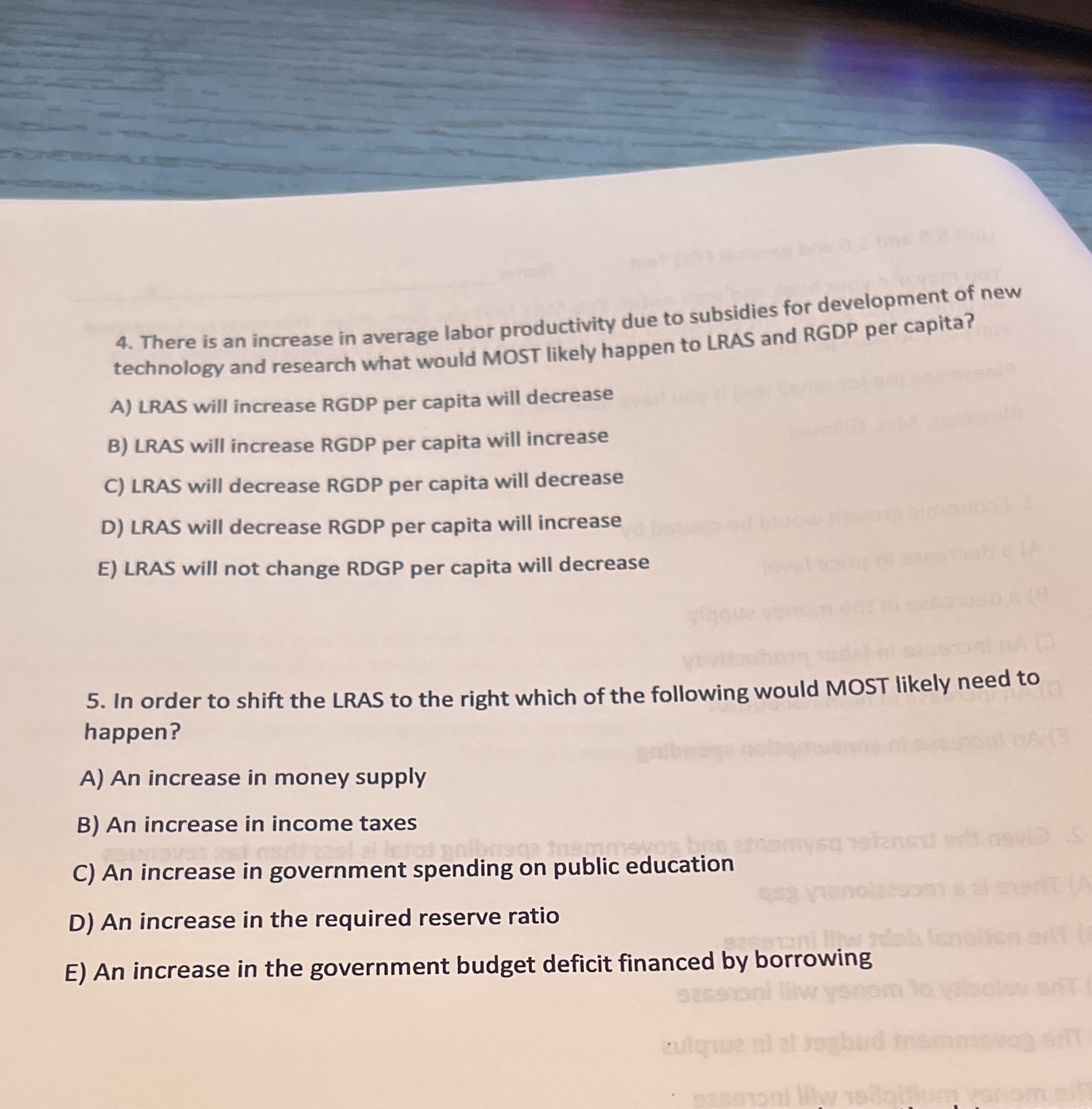 subsidies for development of new technology and research what would MOST likely