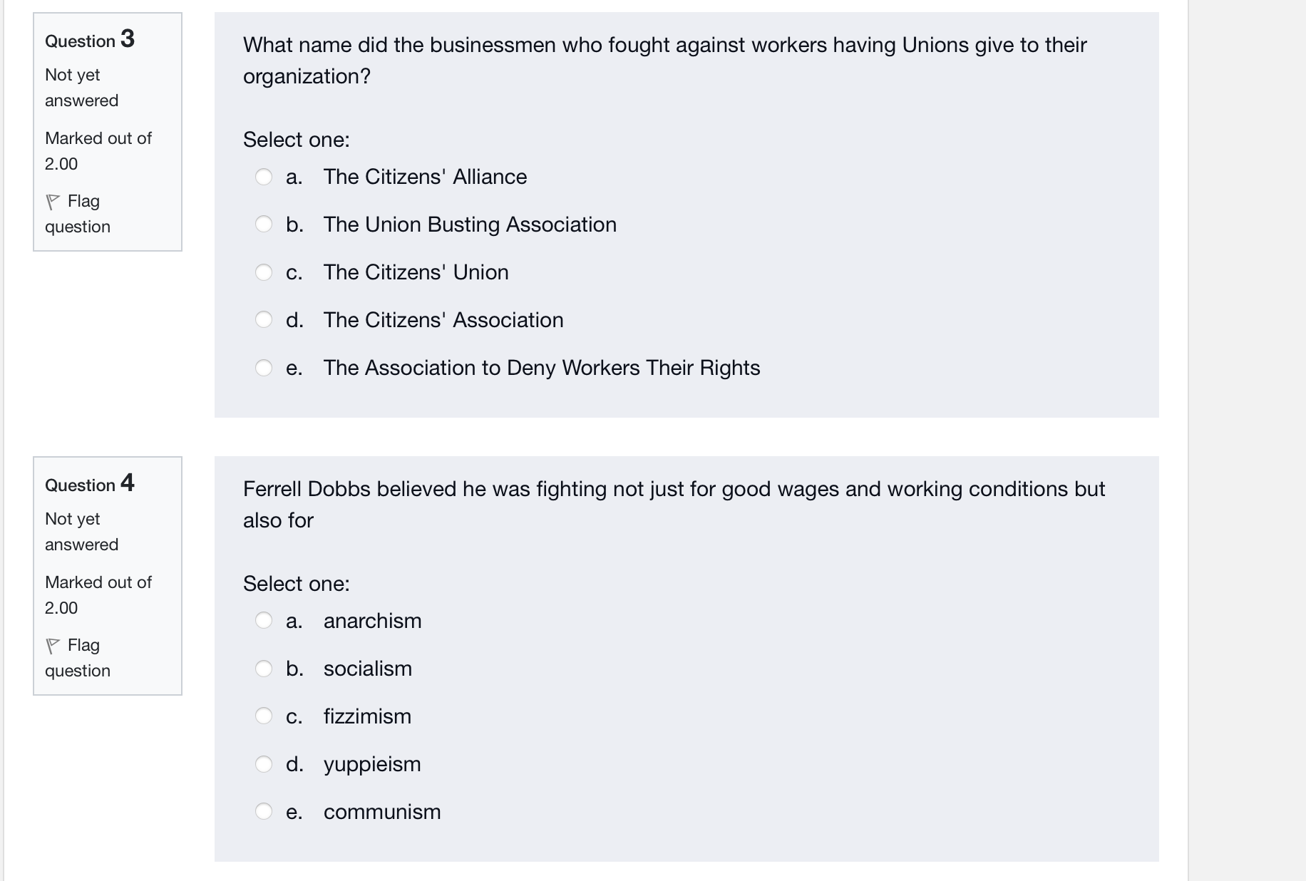 out of O a. Amazon 2.00 Flag O b. General Motors question