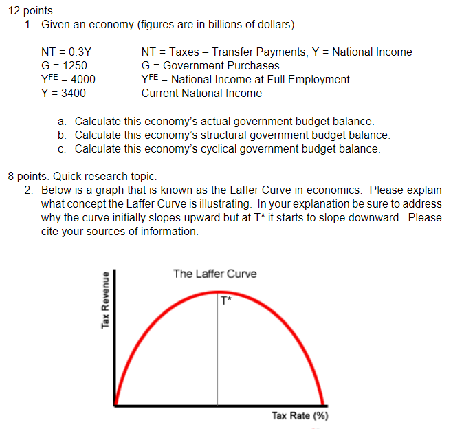 The homework I need help with is displayed below. 12 points.