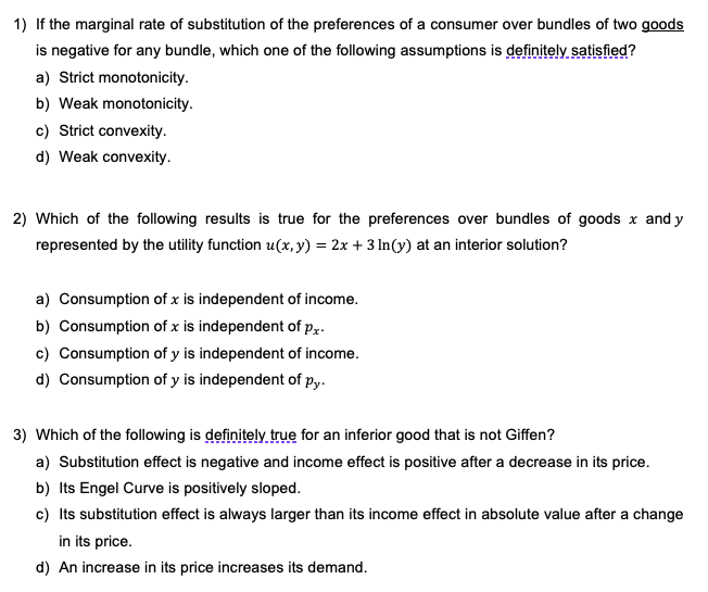 & I got these 3 questions wrong. He hasn't given me feedback