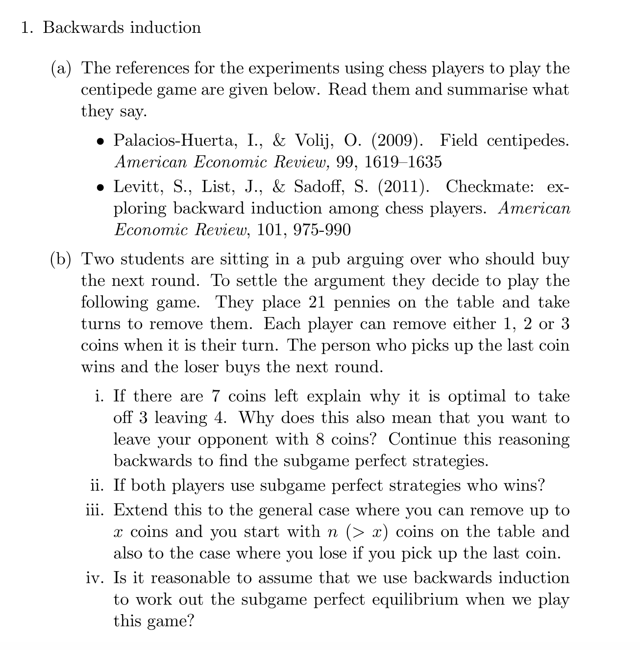 the study notes and follow up with any questions. Please think about