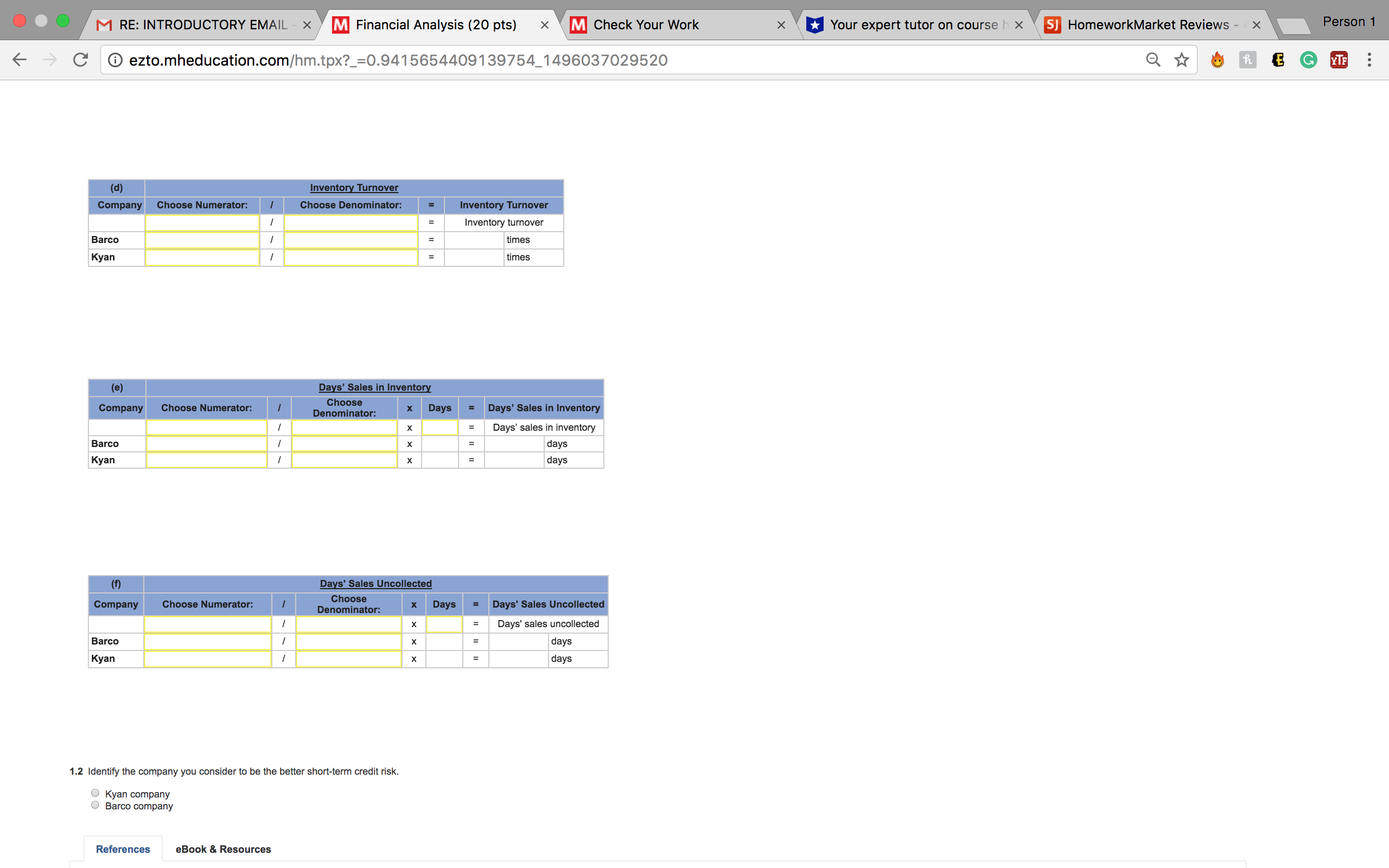 $ 19,500 $ 34.000 Cost of goods sold 585.100 632.500 Accounts receivable.