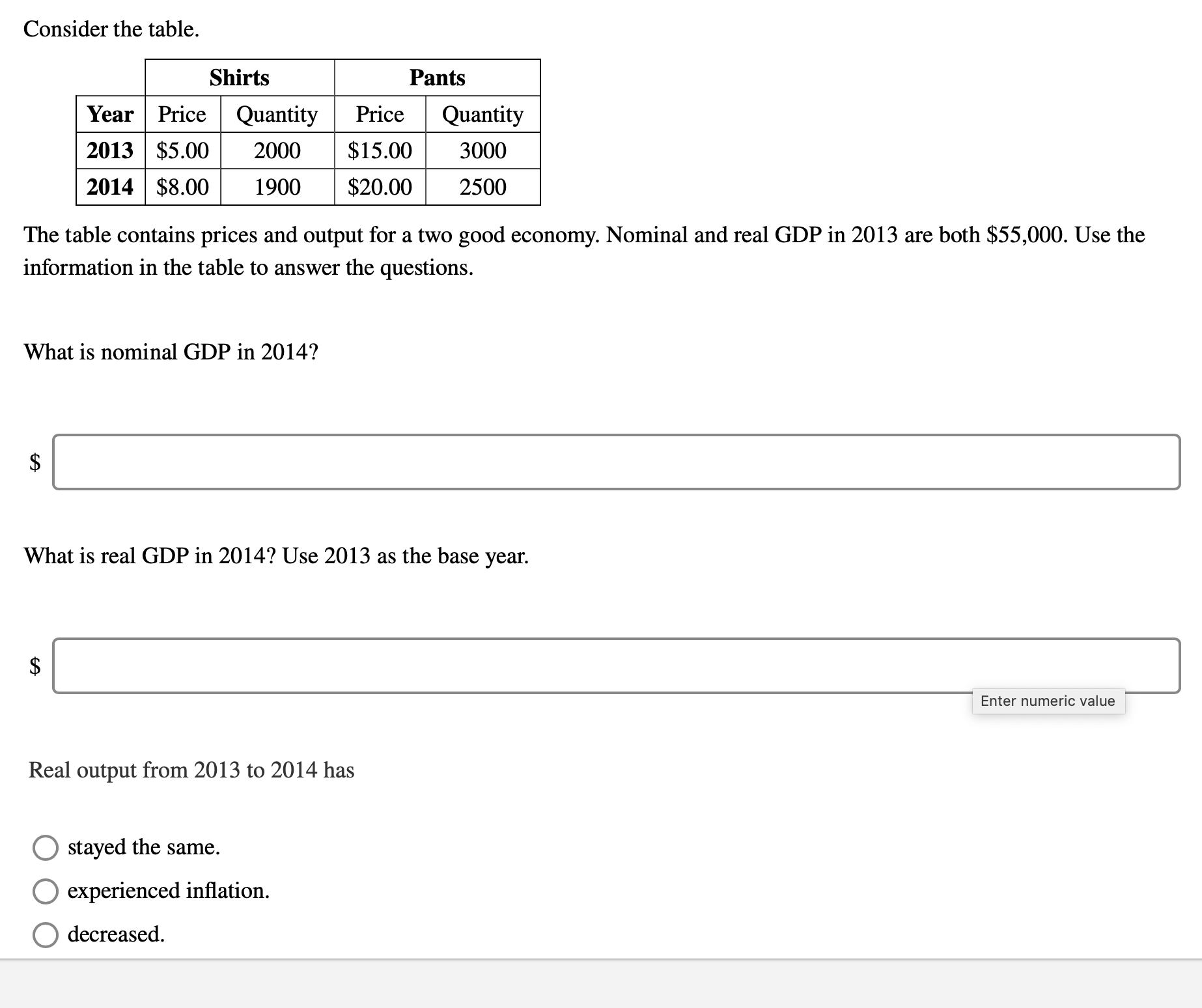payments ($) 1000 600 900 Rent ($) 1000 450 500 Prots ($)