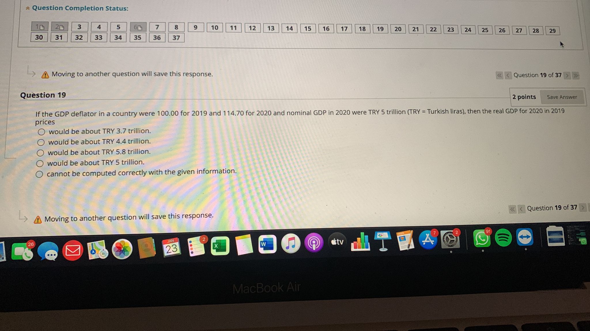 Question Completion Status: 3 5 7 9 10 11 12 13