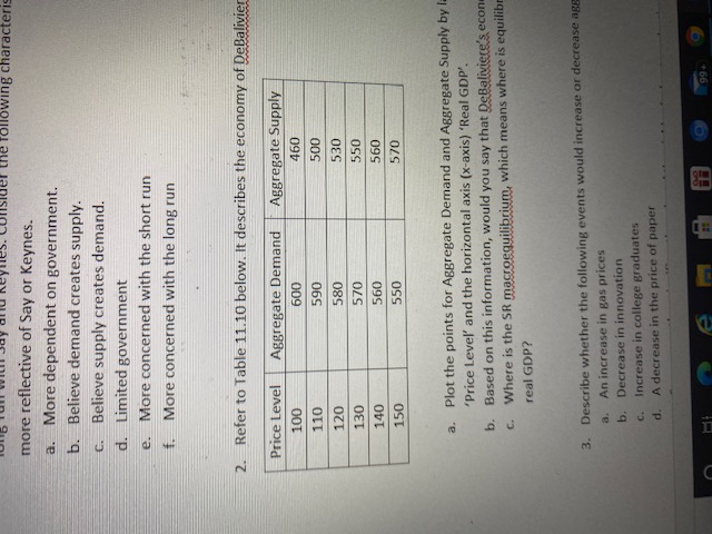 taxes. e. More Americans feel uncertain about their job security 5. Refer