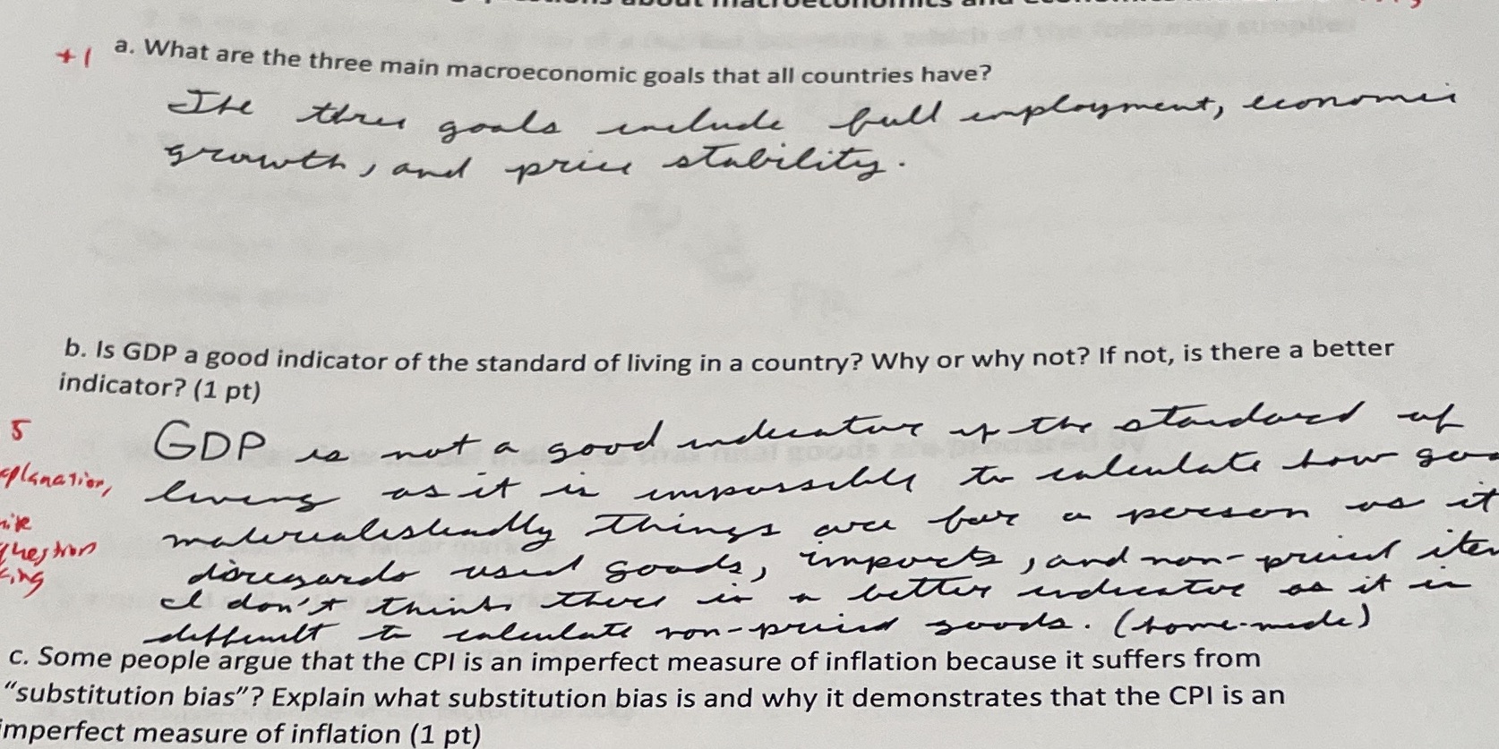  please answer b 41 a. What are the three main macroeconomic