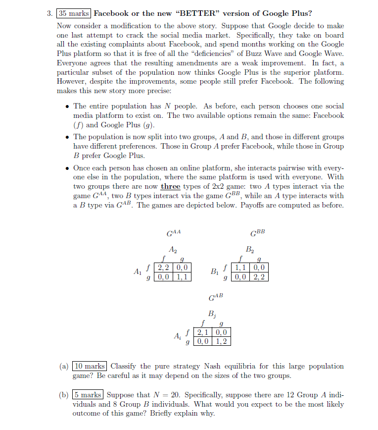  really stuck on this question please help 3. 35 marks Facebook