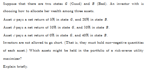 Supp of net return of return of th two G B (Bad).