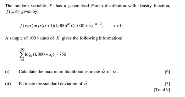 random sample X1. .... X,, is taken from a normal distribution with