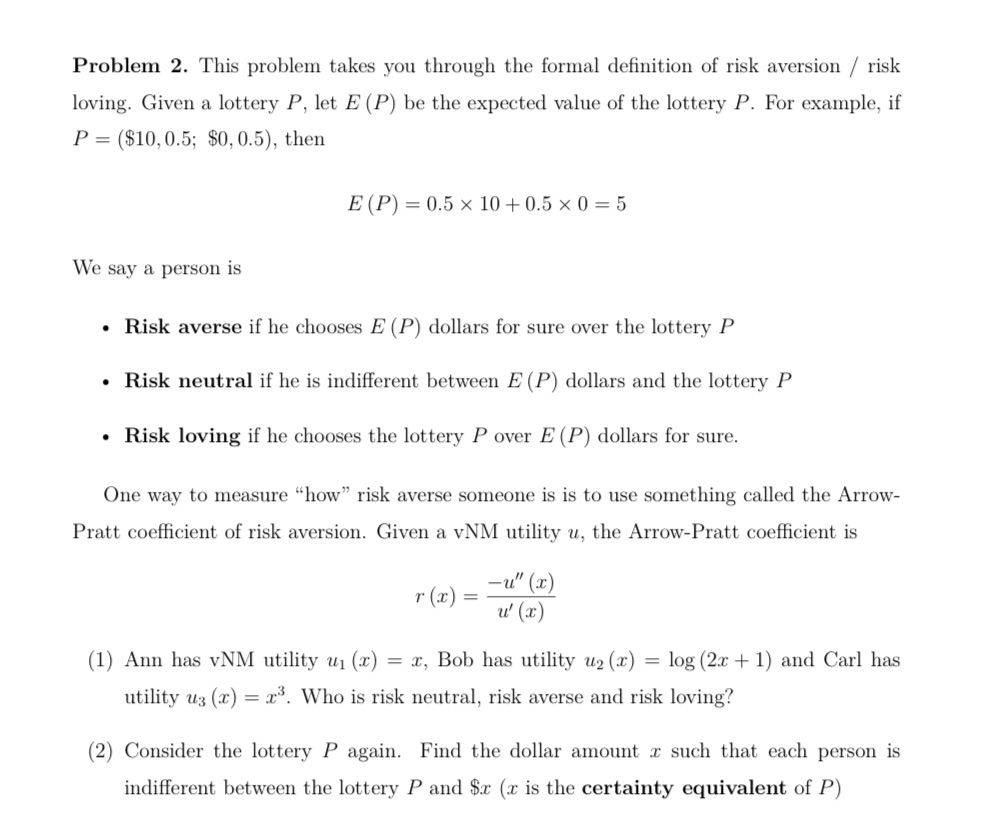 Please explain how to solve part 1 and part 2 Problem