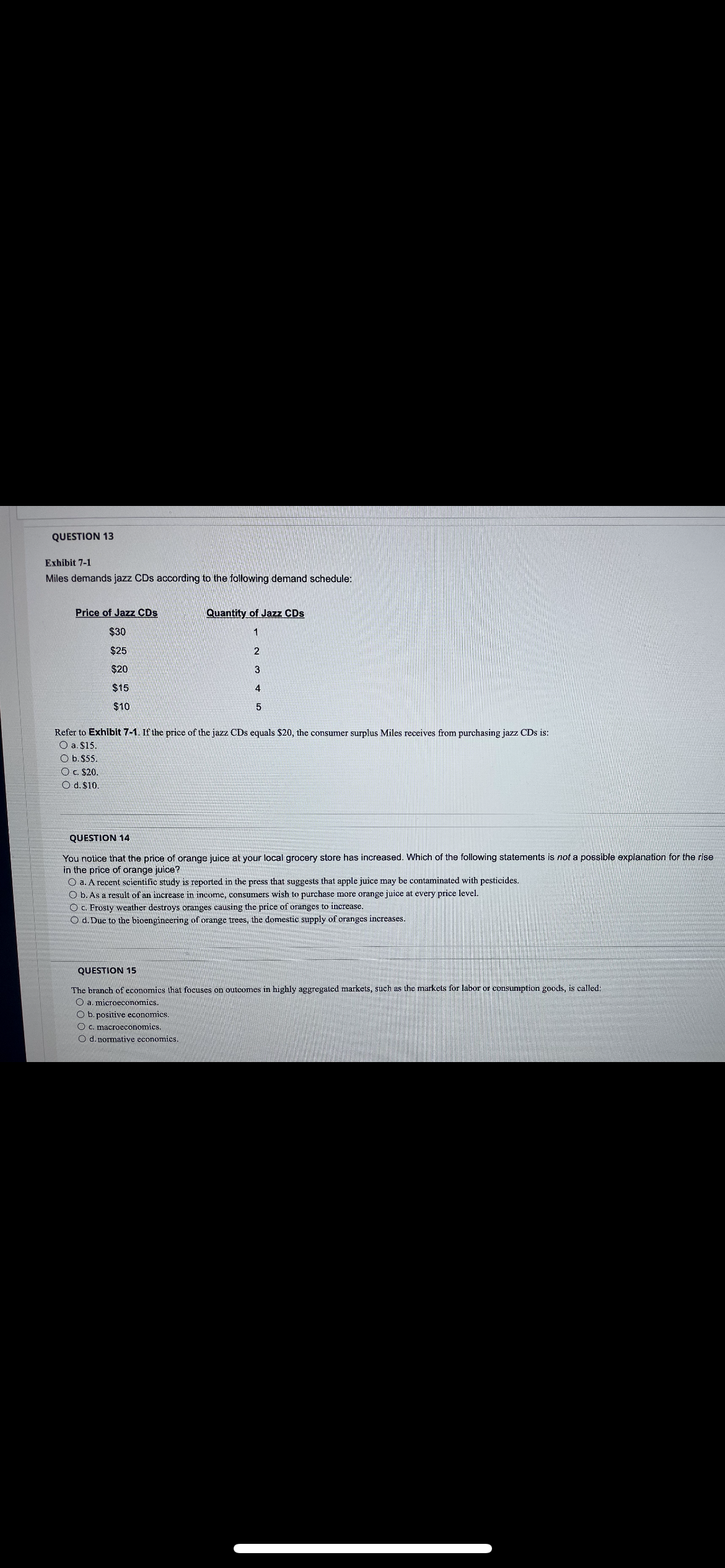of micmecunomic analysis? 0 a. impact of median on national income Q
