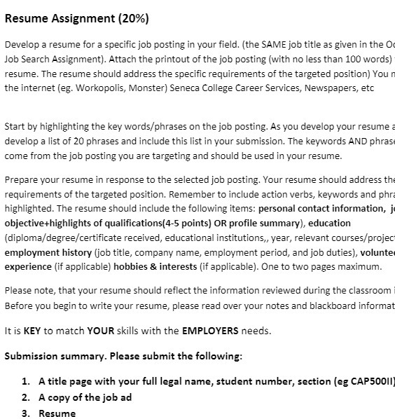 in your field. (the SAME job title as given in the O