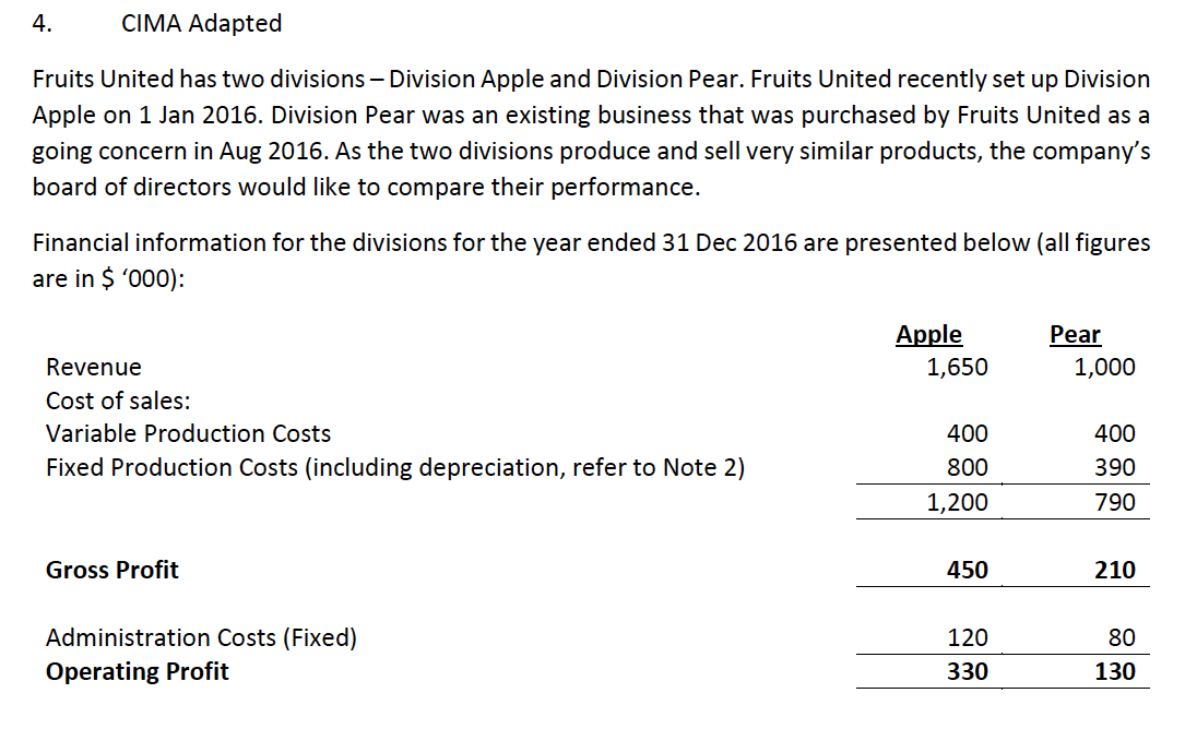 Hello, I need help with working out question 4 which is
