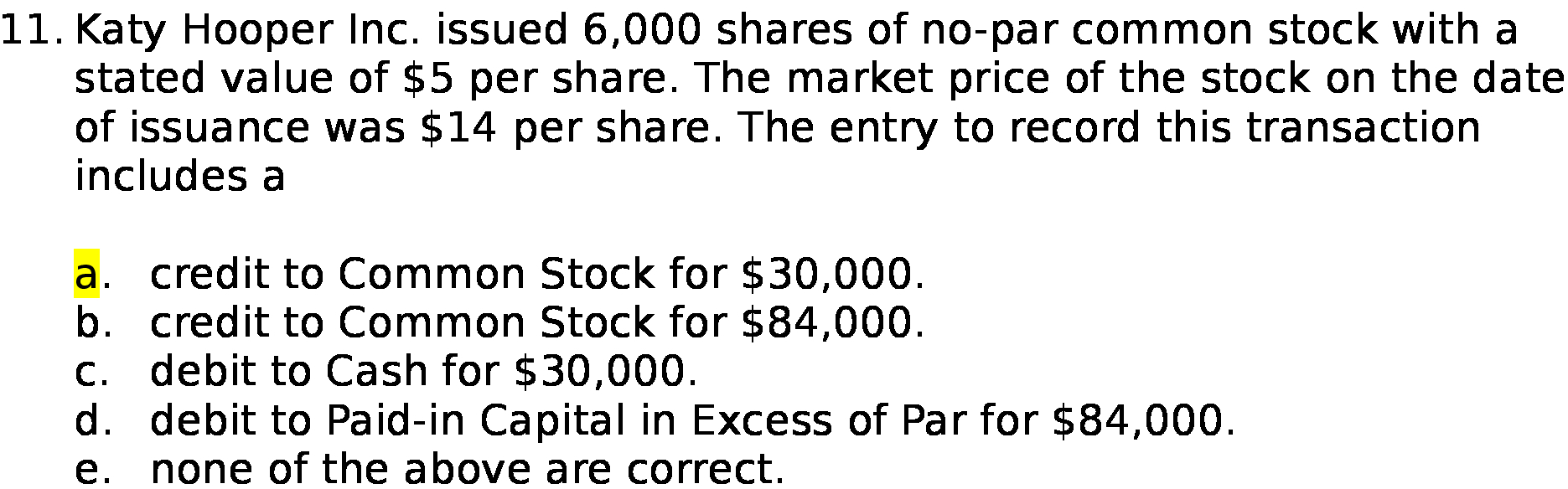 of no - par common stock with a stated value of $5