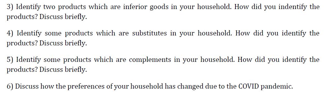 in your household. How did you indentify the products? Discuss briey. 4]