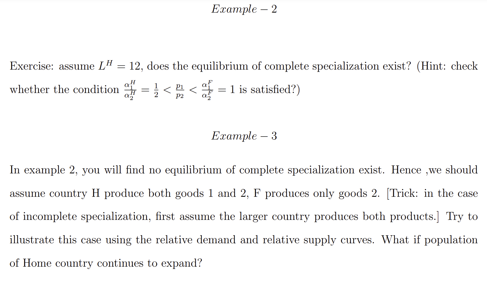 Notice that the above variables are given (predetermined). They are information that