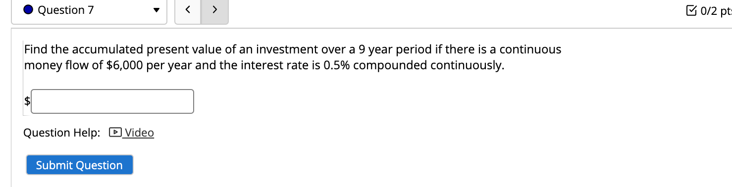 producers surplus at the equilibrium quantity: :] Question Help: [E] Video Submit