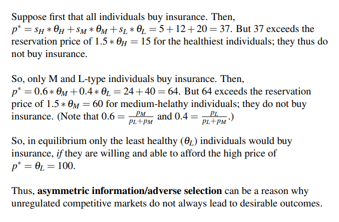 by . People can insure against the costs associated with health risks.