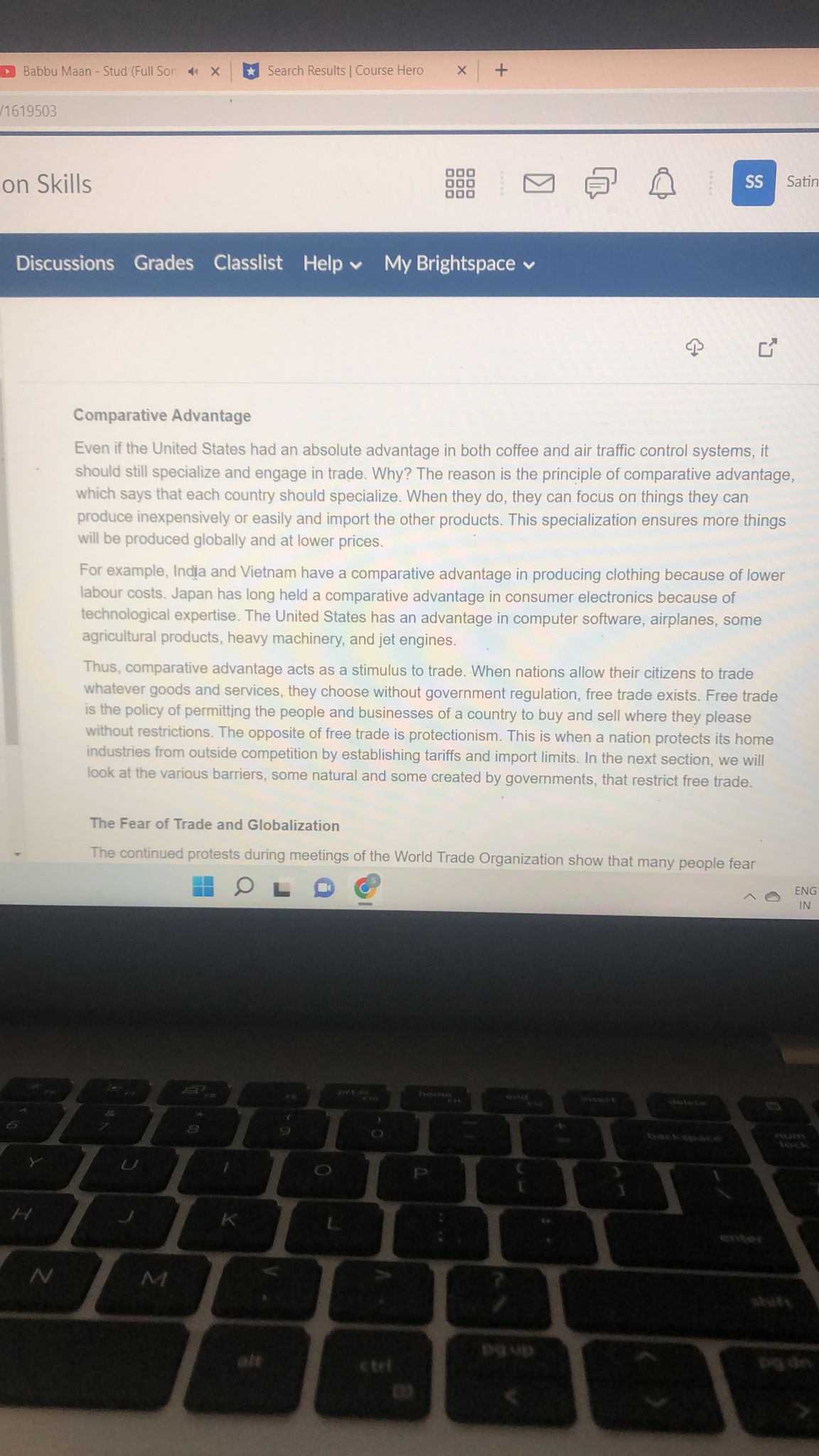 outputs would stay within our borders. But if we decided to do