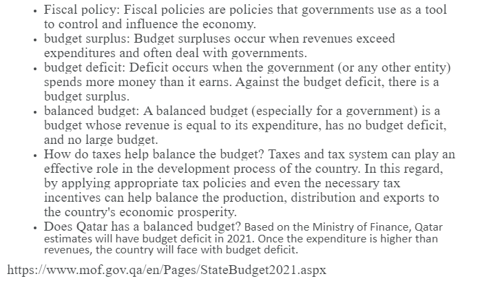 and inuence the economy. - budget surplus: Budget surpluses occur when revenues