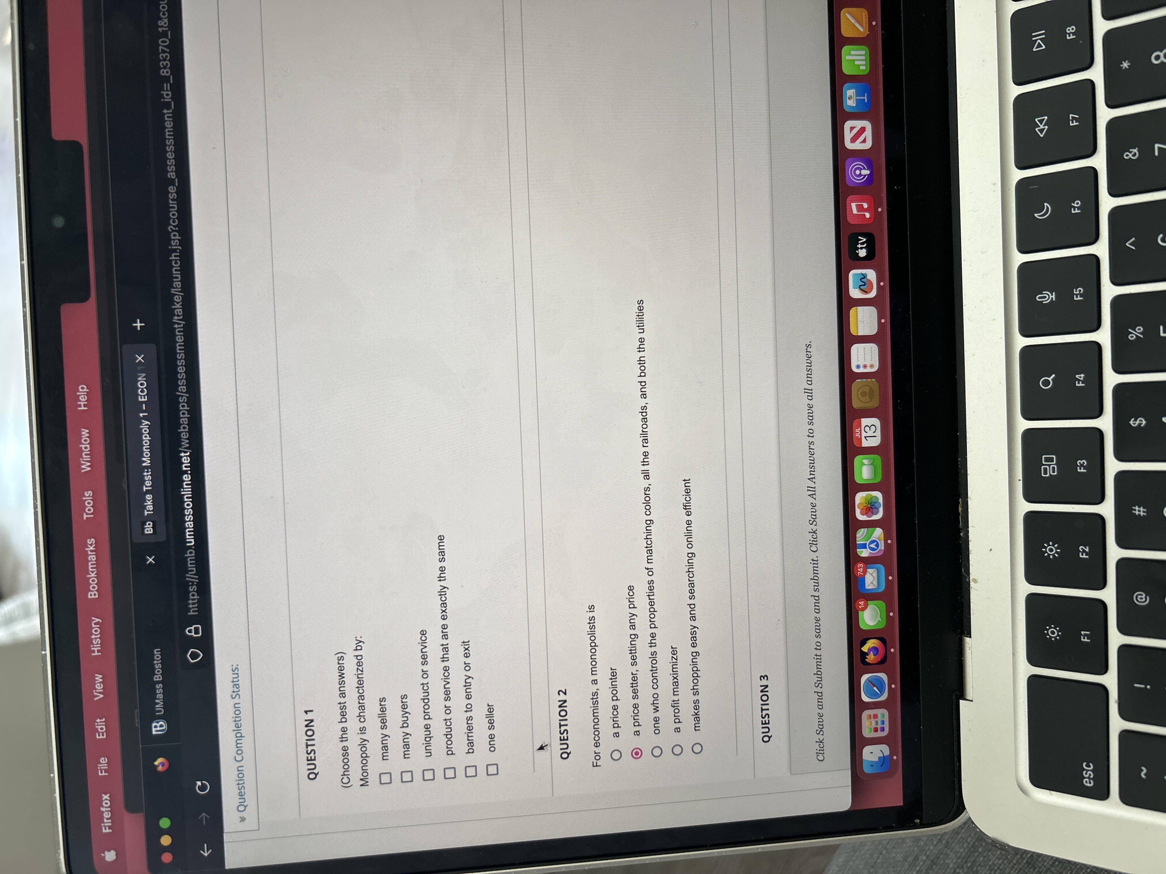  Firefox File Edit View History Bookmarks Tools Window Help B UMass