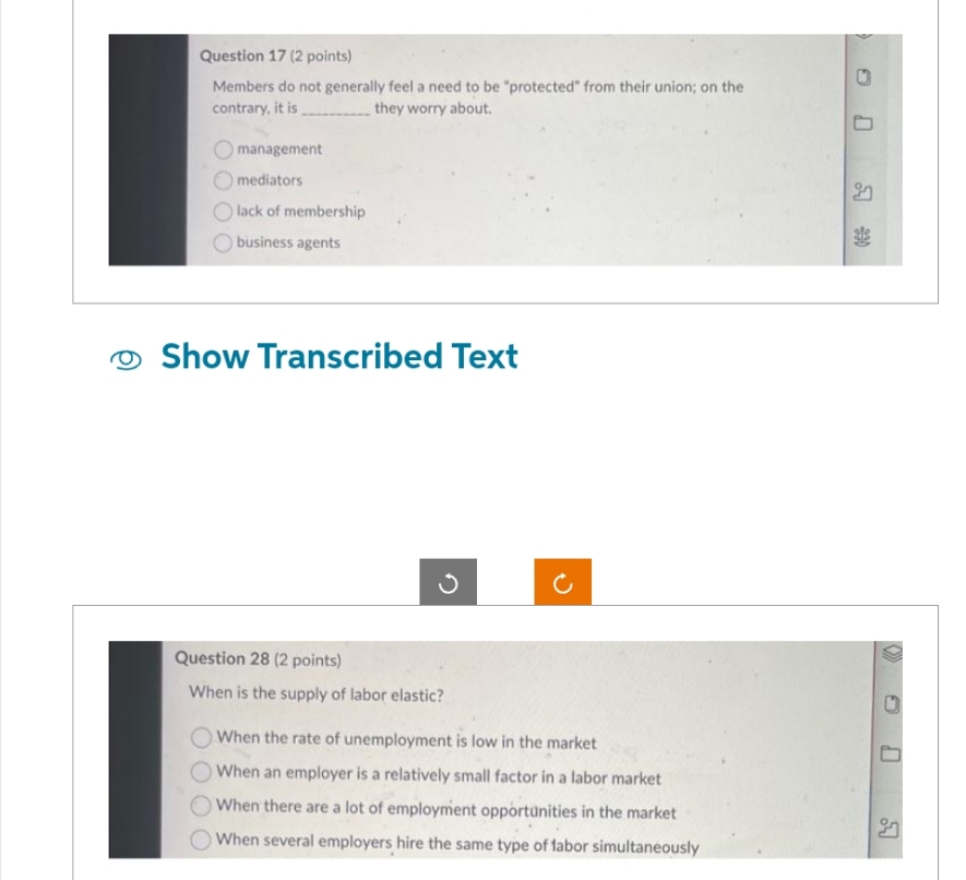  answer fast pls Question 17 (2 points) 0 Members do not