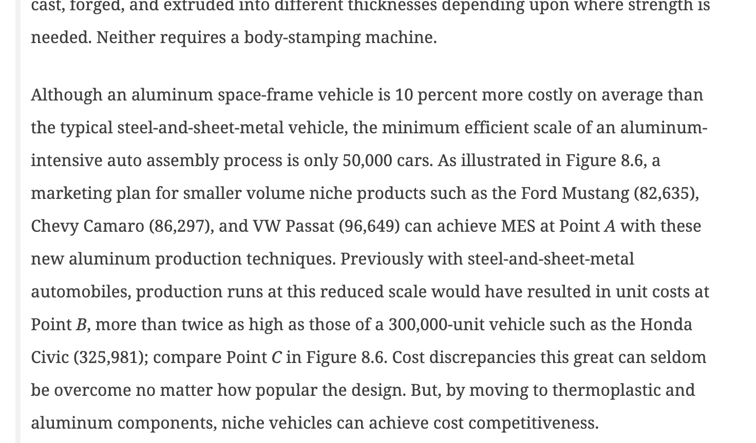 central concept. Example Aluminum-Intensive Vehicle Lowers the MES at Ford 0 For