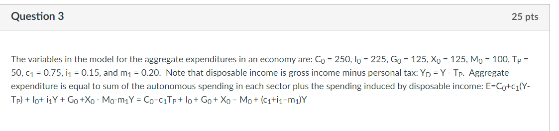 Go = 125, Xo = 125, Mo = 100, Tp = 50,