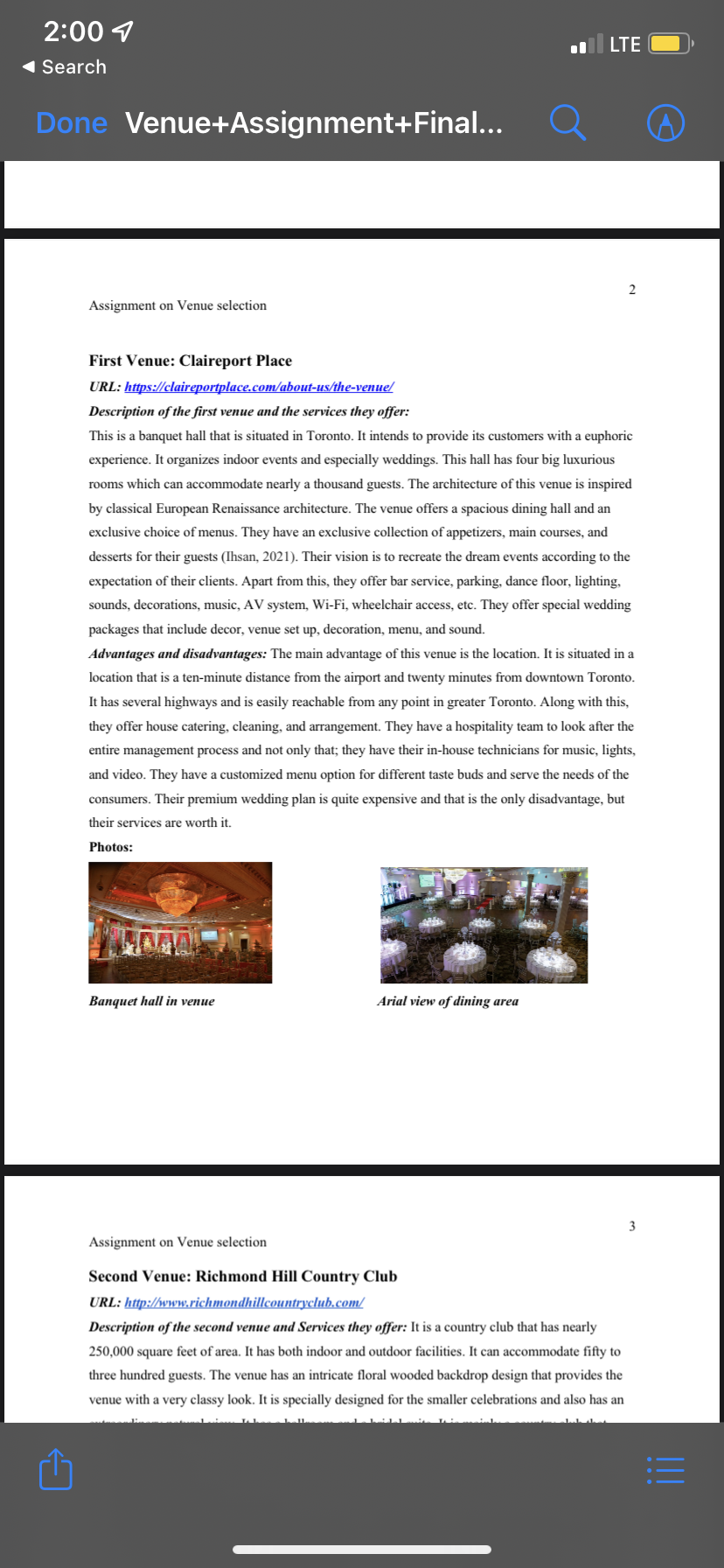 (Week #13)Share two ways which indicated how the event will be environmentally