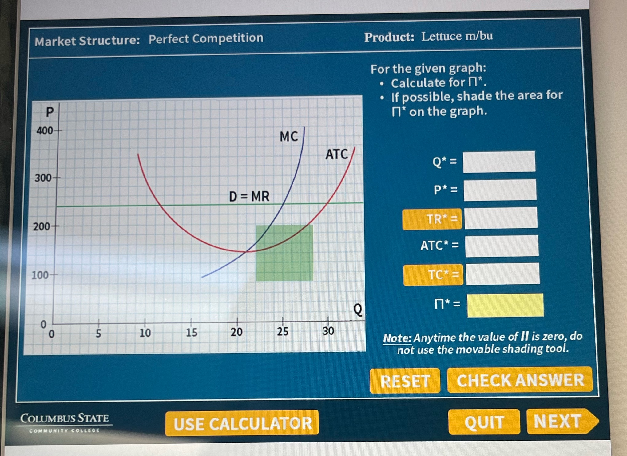  Step by step help please? Market Structure: Perfect Competition Product: Lettuce